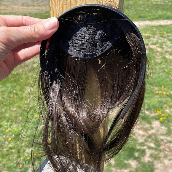 NWT bangs headband bangs various colors price firm medium or brown black band - Picture 2 of 12